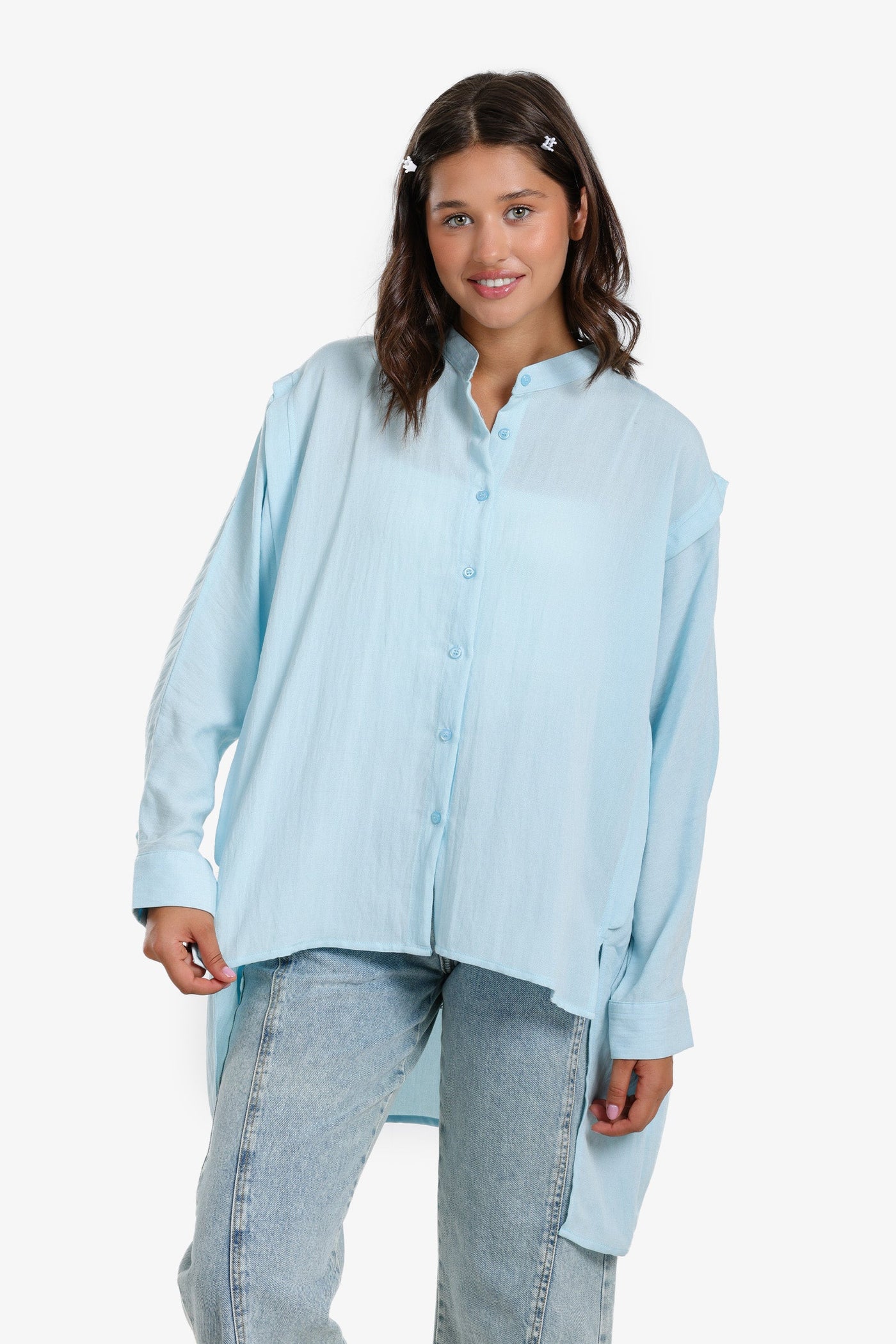 Asymmetric Hem Shirt